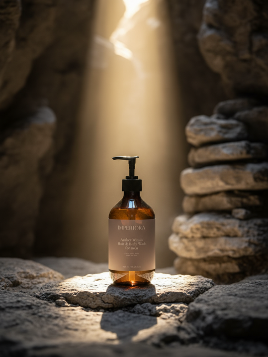Amber Woods Hair & Body Wash for men