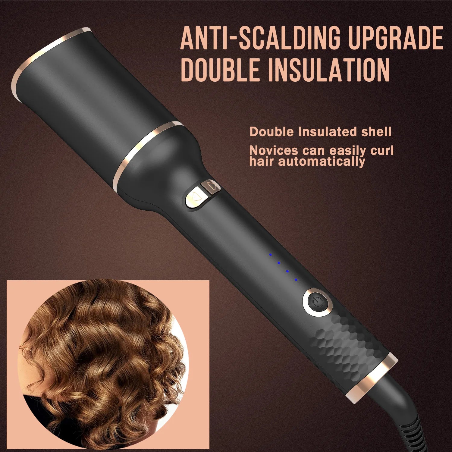 Automatic Rotating Ceramic Hair Curling Iron