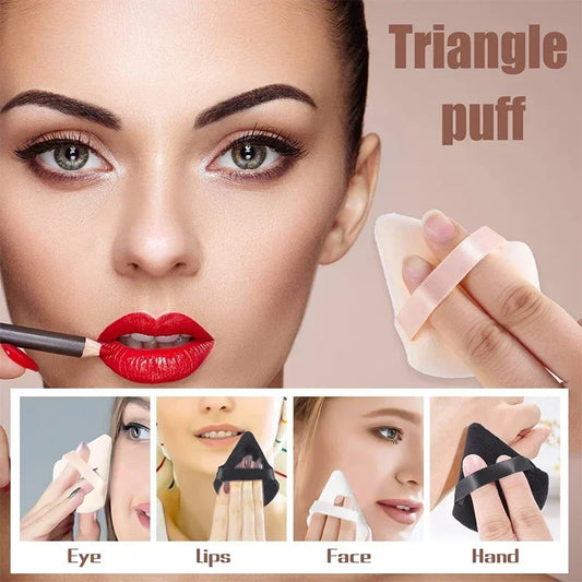 Triangular Velvet Facial Makeup Sponge