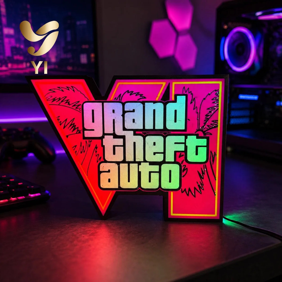 GTA VI Color-Changing Display Light